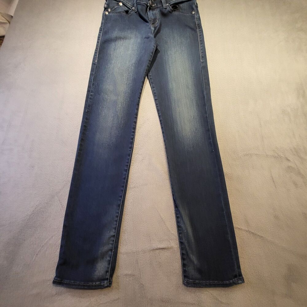 Rock And Republic Jeans Womens 8 Blue Denim Berlin Stretch Denim Distressed